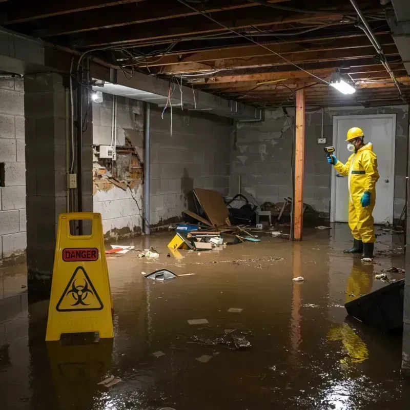 Flooded Basement Electrical Hazard in Mayfield Heights, OH Property